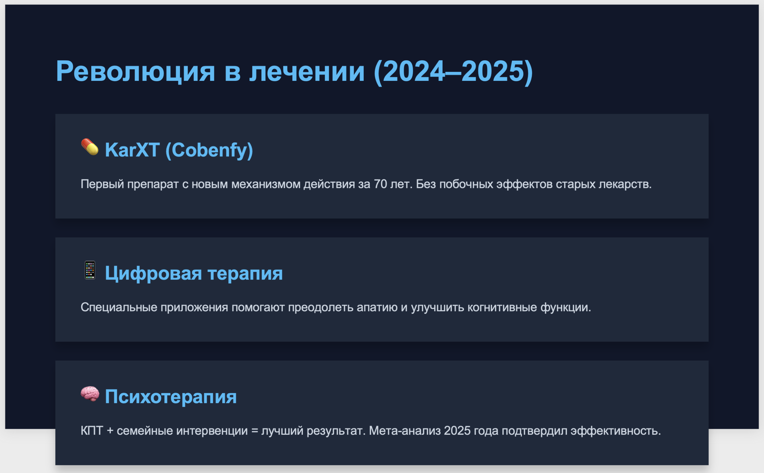 революция в лечении шизофрении