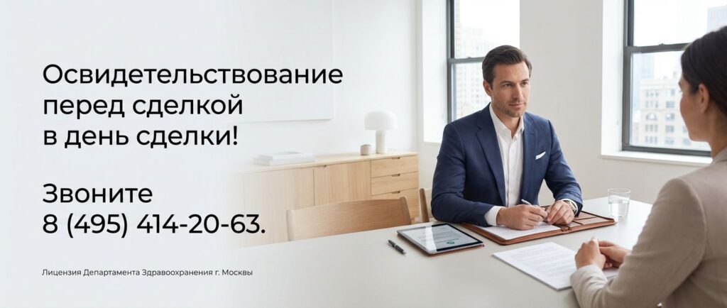 освидетельствование сделкоспособности гражданина перед сделкой